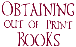 Obtaining Out-of-Print Books